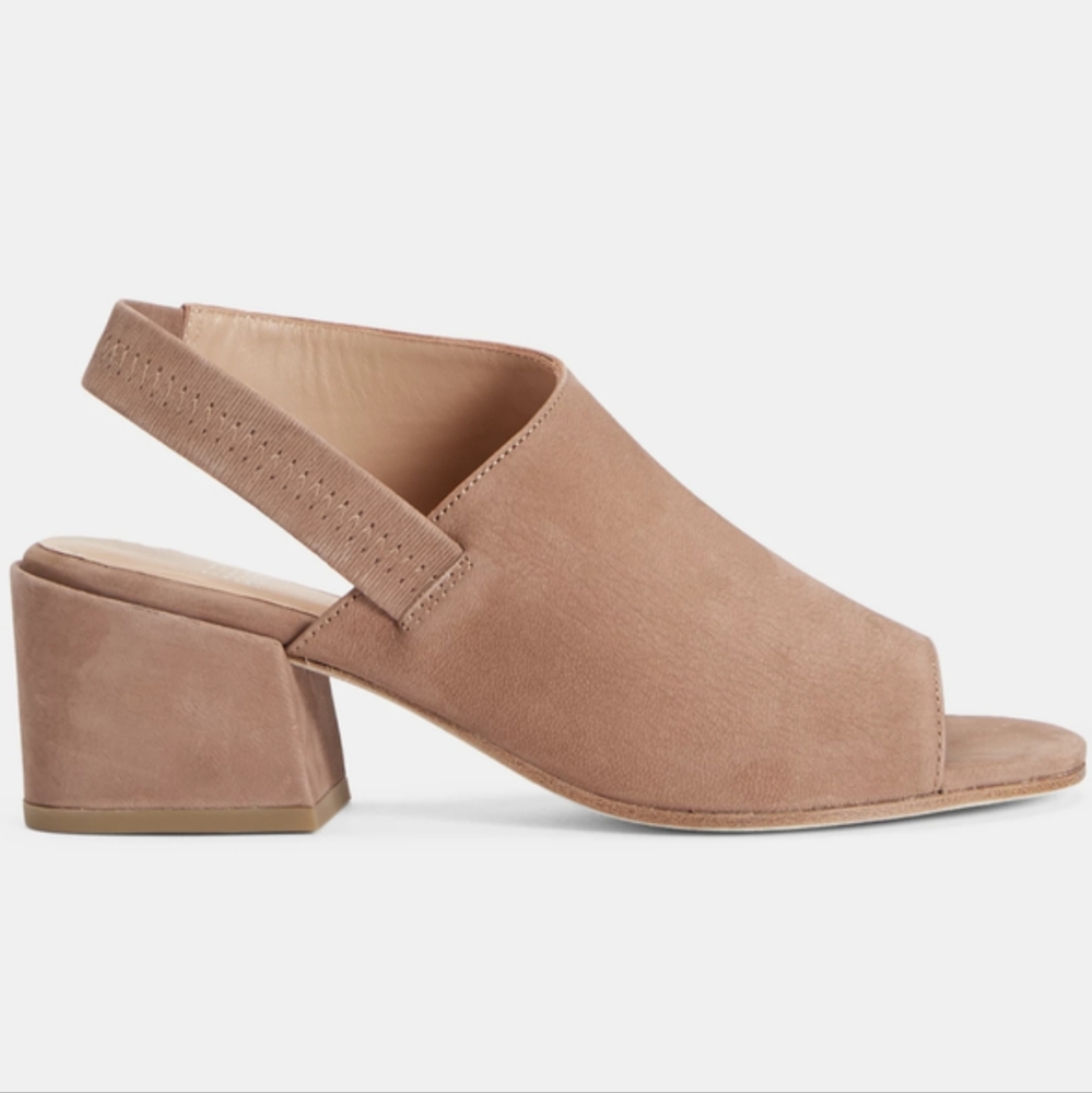 Eileen Fisher Leigh Nubuck Slingback - Picture 2 of 11